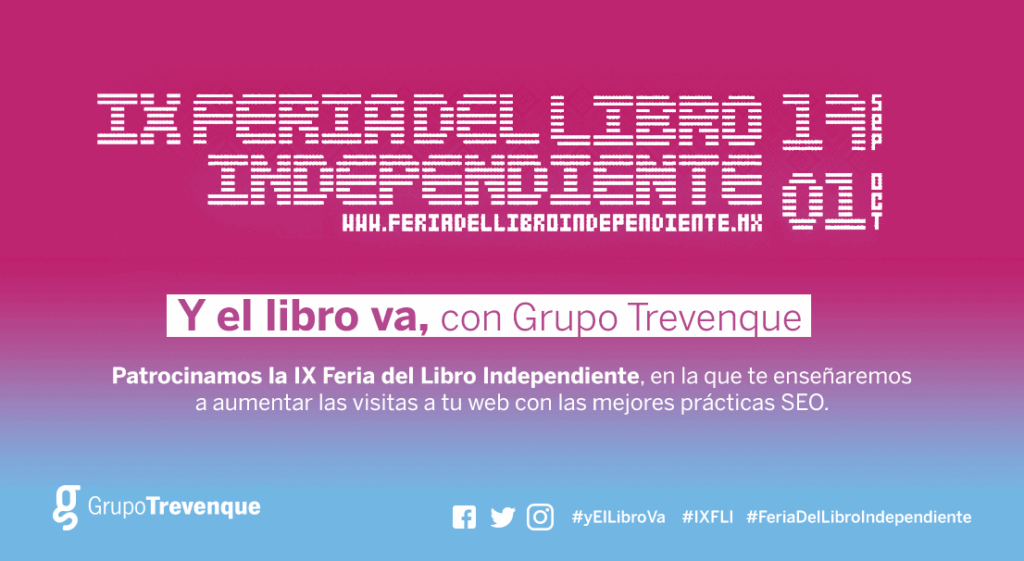 Trevenque Group patrocina la IX Feria del Libro Independiente, en la que enseñará las mejores prácticas SEO para el sector editorial